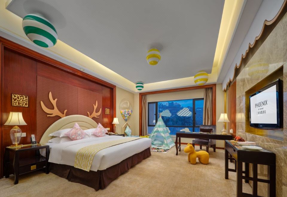 糖果飛屋主題大床房（小童玩具+萌娃帳篷+精彩繪本）