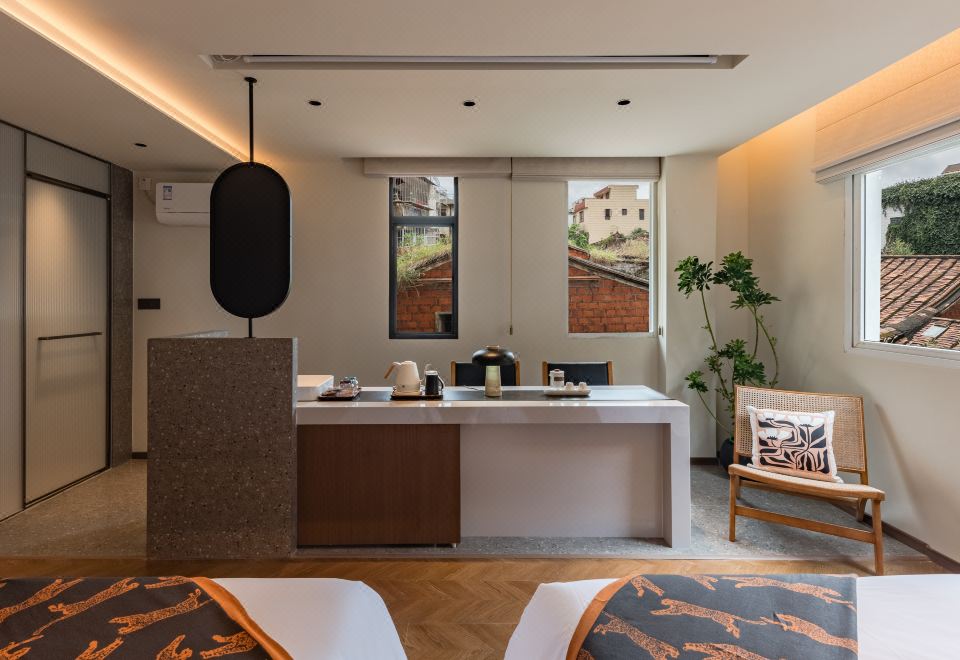 五塔巷·景觀投影雙床房