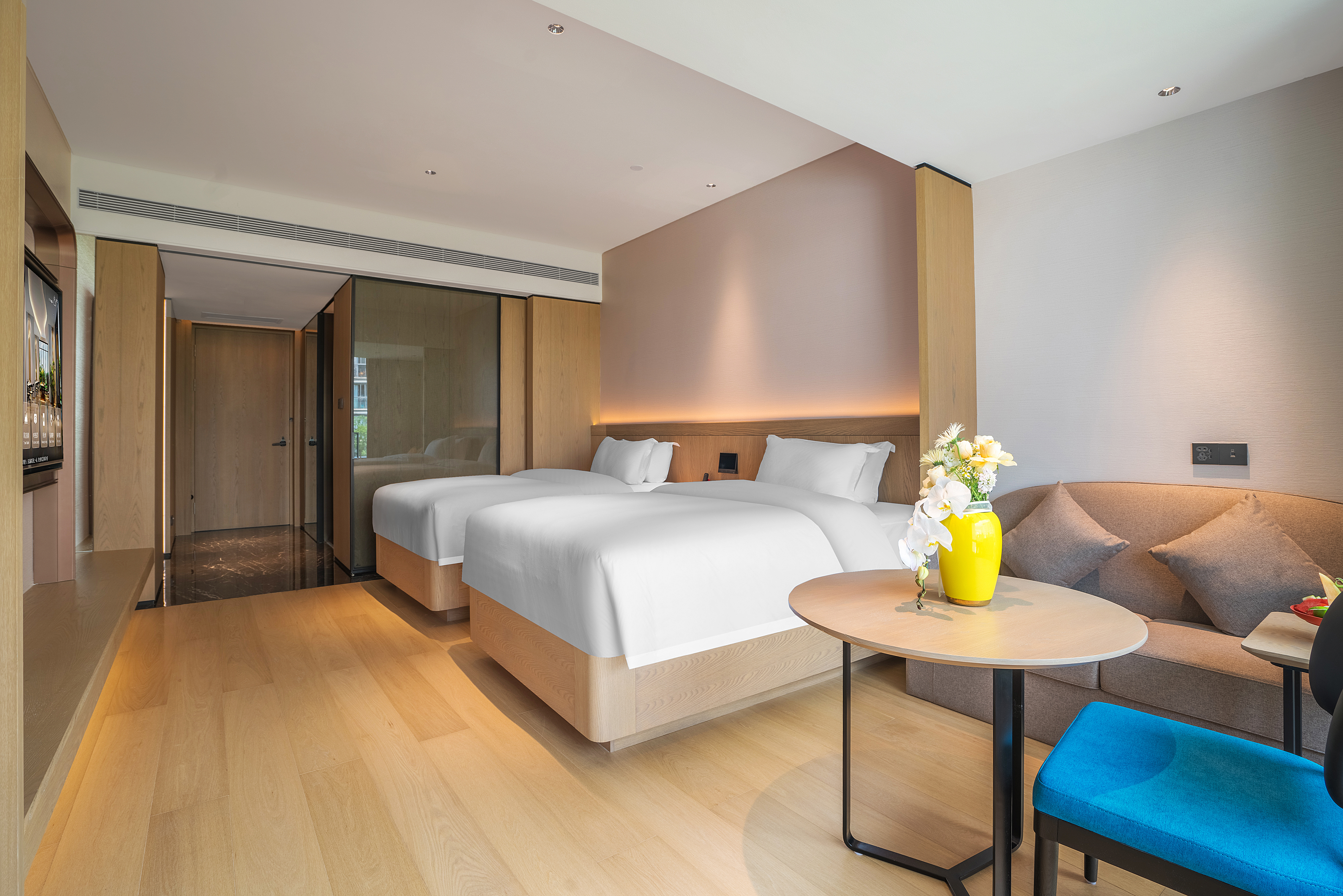 行政园景双床房