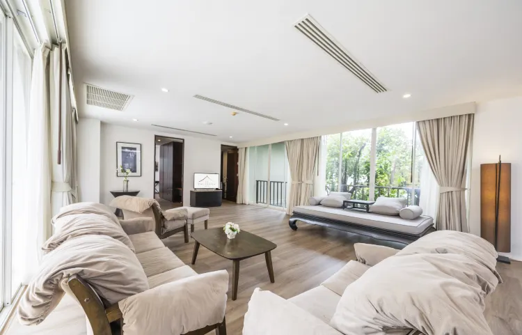 ห้องสวีท 2 ห้องนอนพร้อมวิวสวน ห้ามสูบบุหรี่