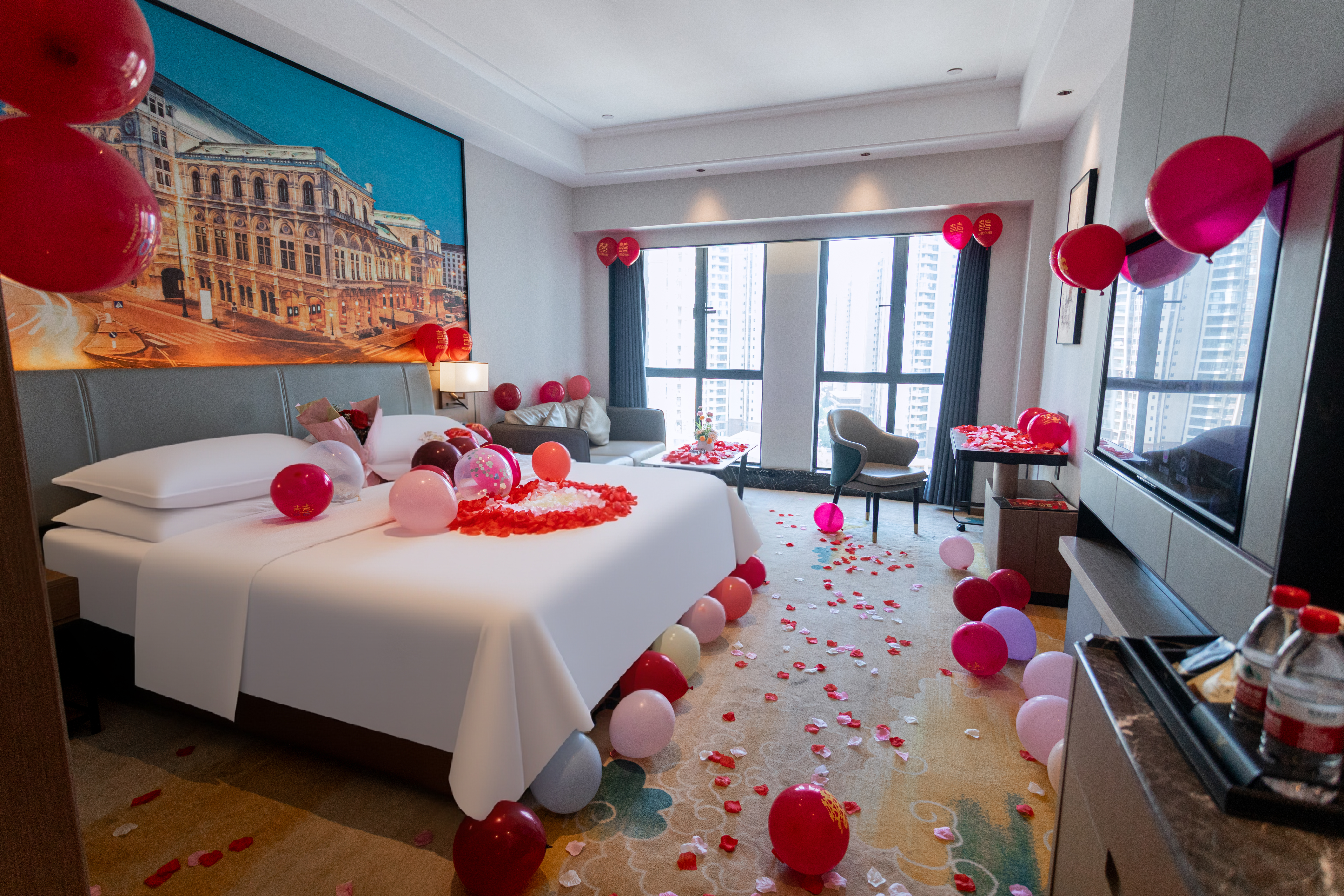 情侣主题房【浪漫思雅+浪漫布置+全屋智能语音】