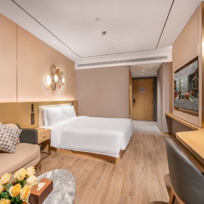 月若流金大床房（65寸智能投屏|小冰箱|全屋智能客控） 桔子飯店（昆明長水國際機場店）優惠