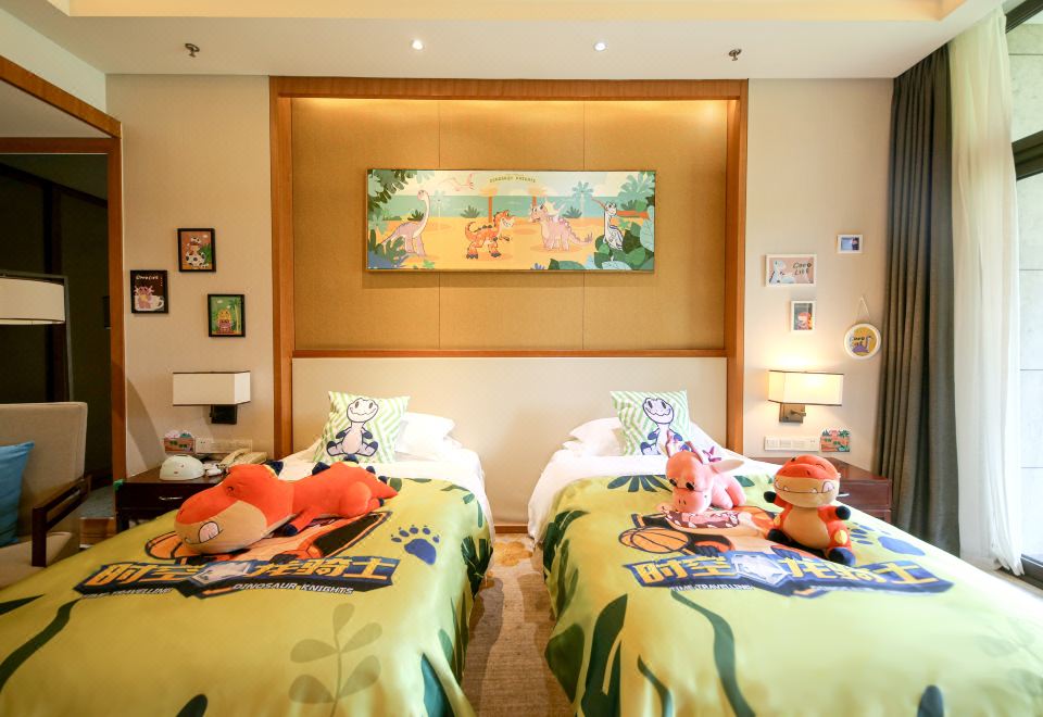 恐龙主题私汤双床房