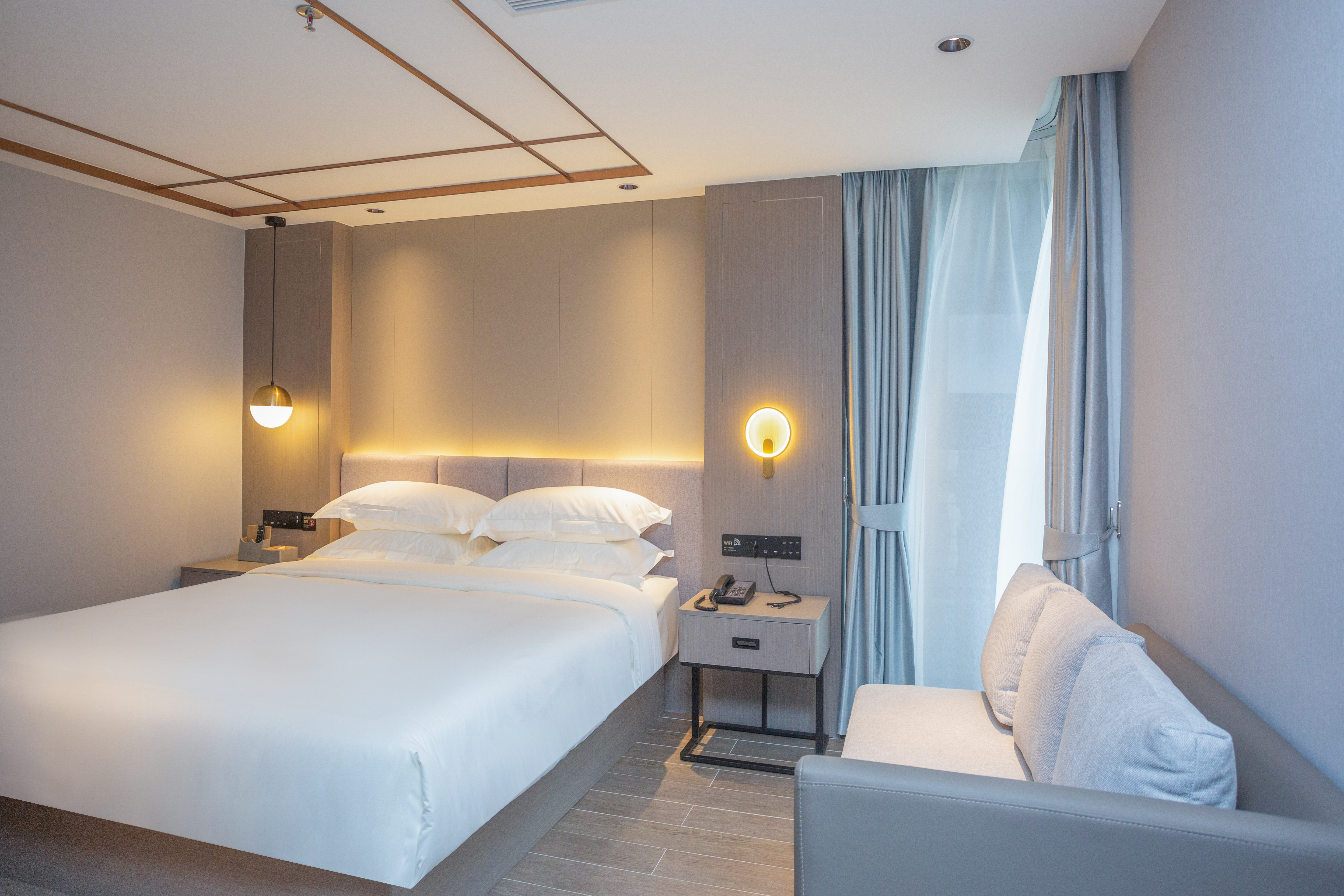 雅致大床房（穗寶床墊+沙發+乾濕分離）