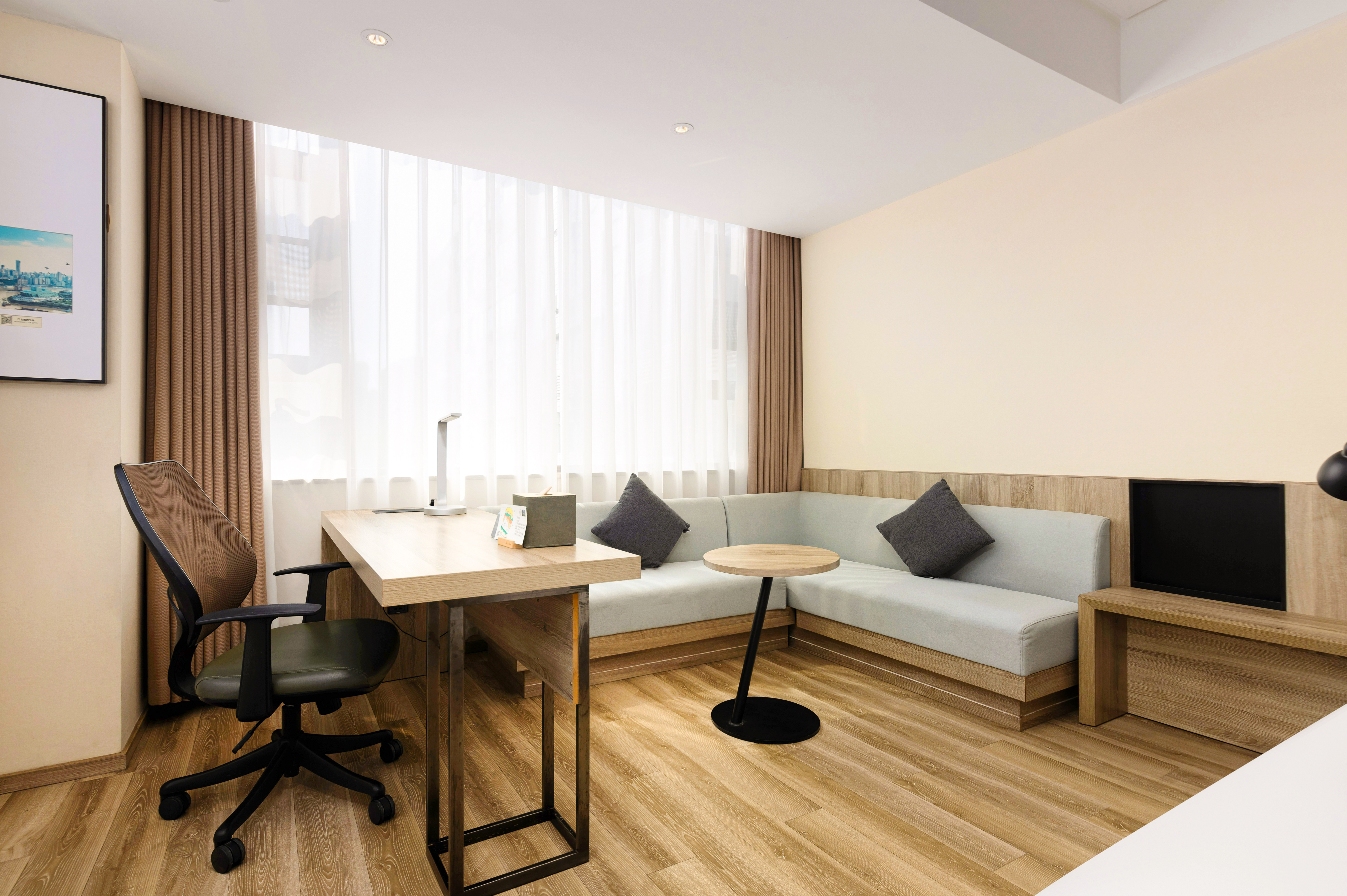 几木景观双床房（深睡PRO枕+LaiFen吹风+小冰箱+浴袍）