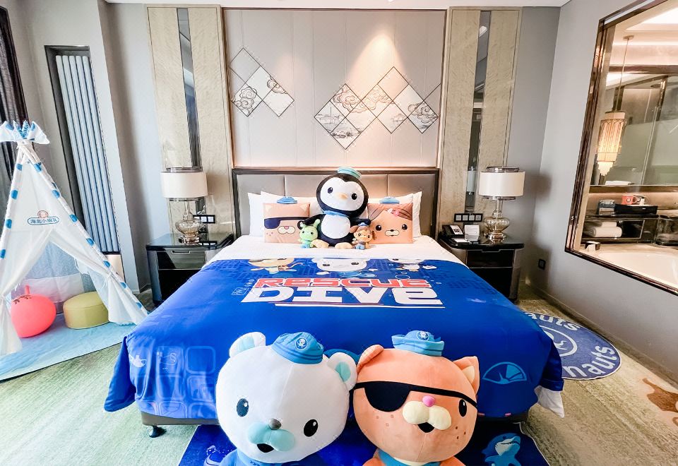 海底小縱隊主題房（小童主題+深睡床墊+靜音加濕器）