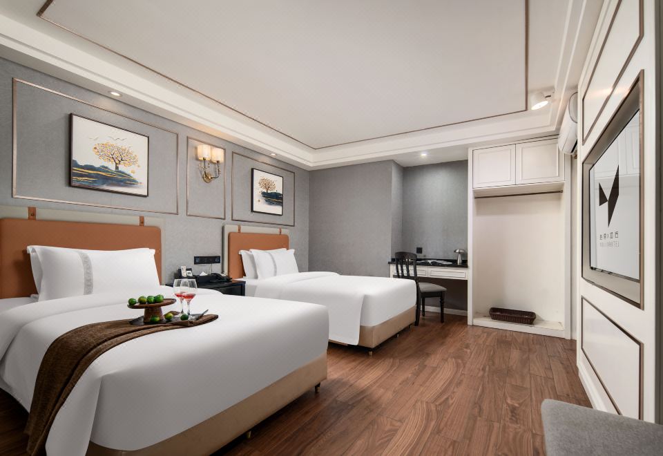 屿馨影视双床房