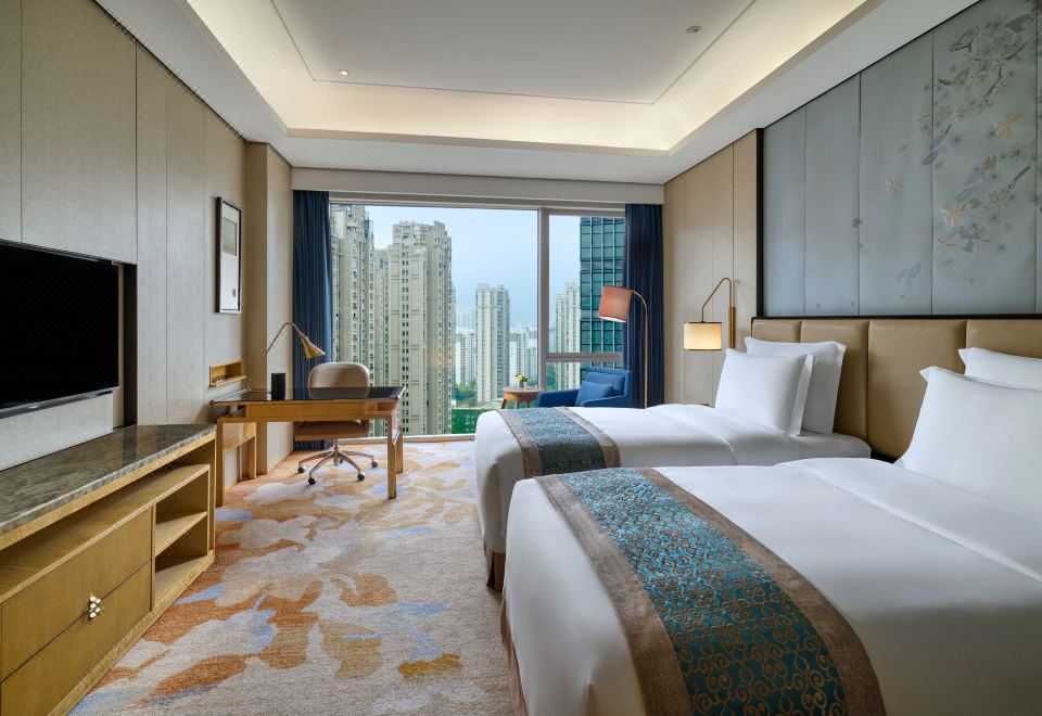 豪華園景雙床房