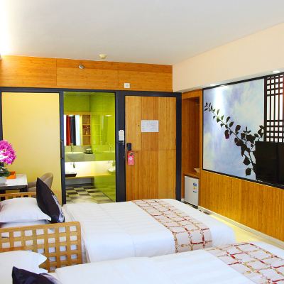 特惠雙床房 廣州天美酒店公寓（廣州太古滙石牌橋地鐵站店）優惠