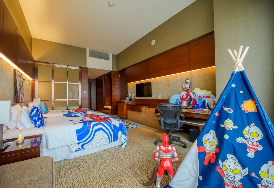 奥特曼主题双床房