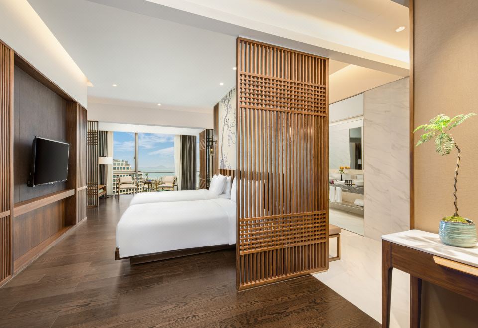 尊贵花园海景双床房