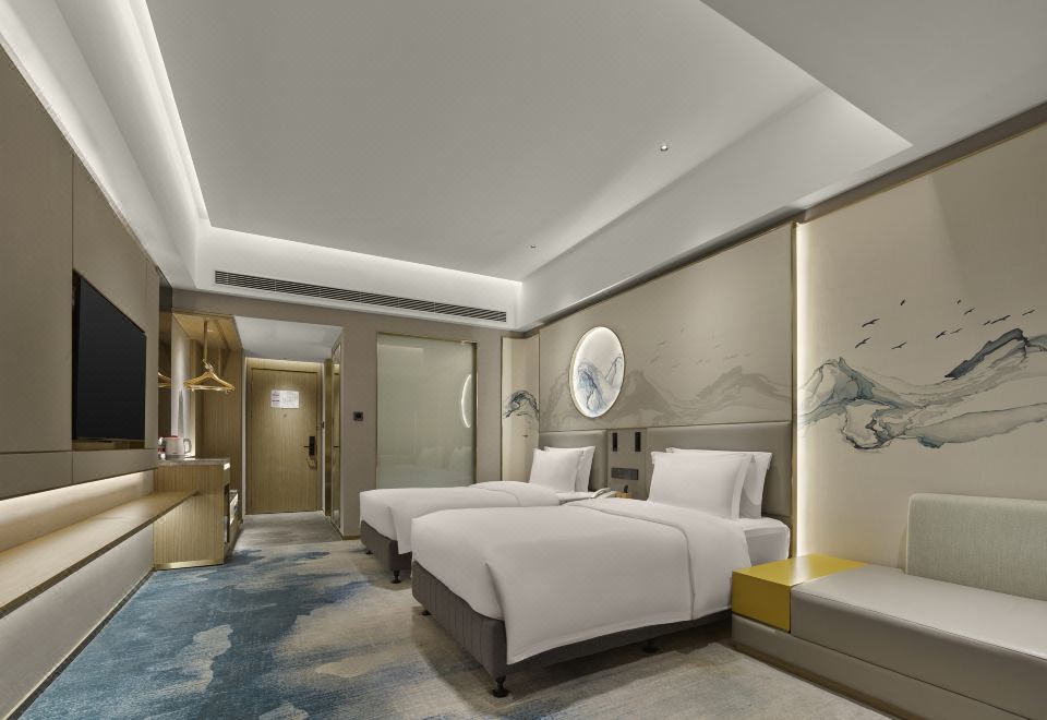 花園景觀雙床房（航空主題打卡+智能客控+迷你吧+陽光洗衣房）