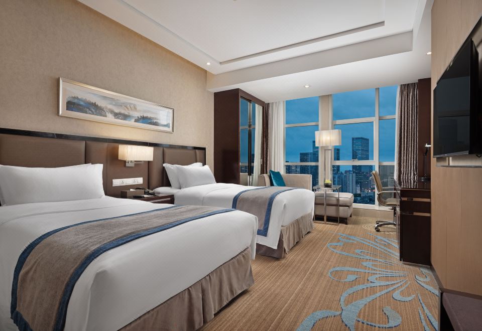 豪華雙床房（柔軟浴袍+AccaKappa洗護+小米智能秤）