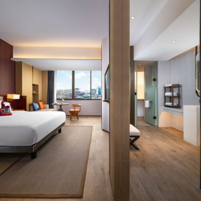 嶺南城景大床房 | 超大空間+城景風光 索特來·旋宮飯店（佛山祖廟嶺南天地店）優惠