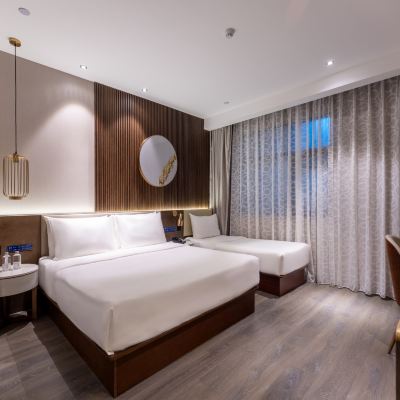 秋韻豪華親子房（智能客控+小冰箱） 桔子水晶北京王府井大街飯店優惠