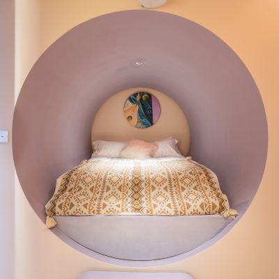 竹醉 | 洞穴風大床房（高清投影+智能馬桶） 棲夢民宿（上海新月店）優惠