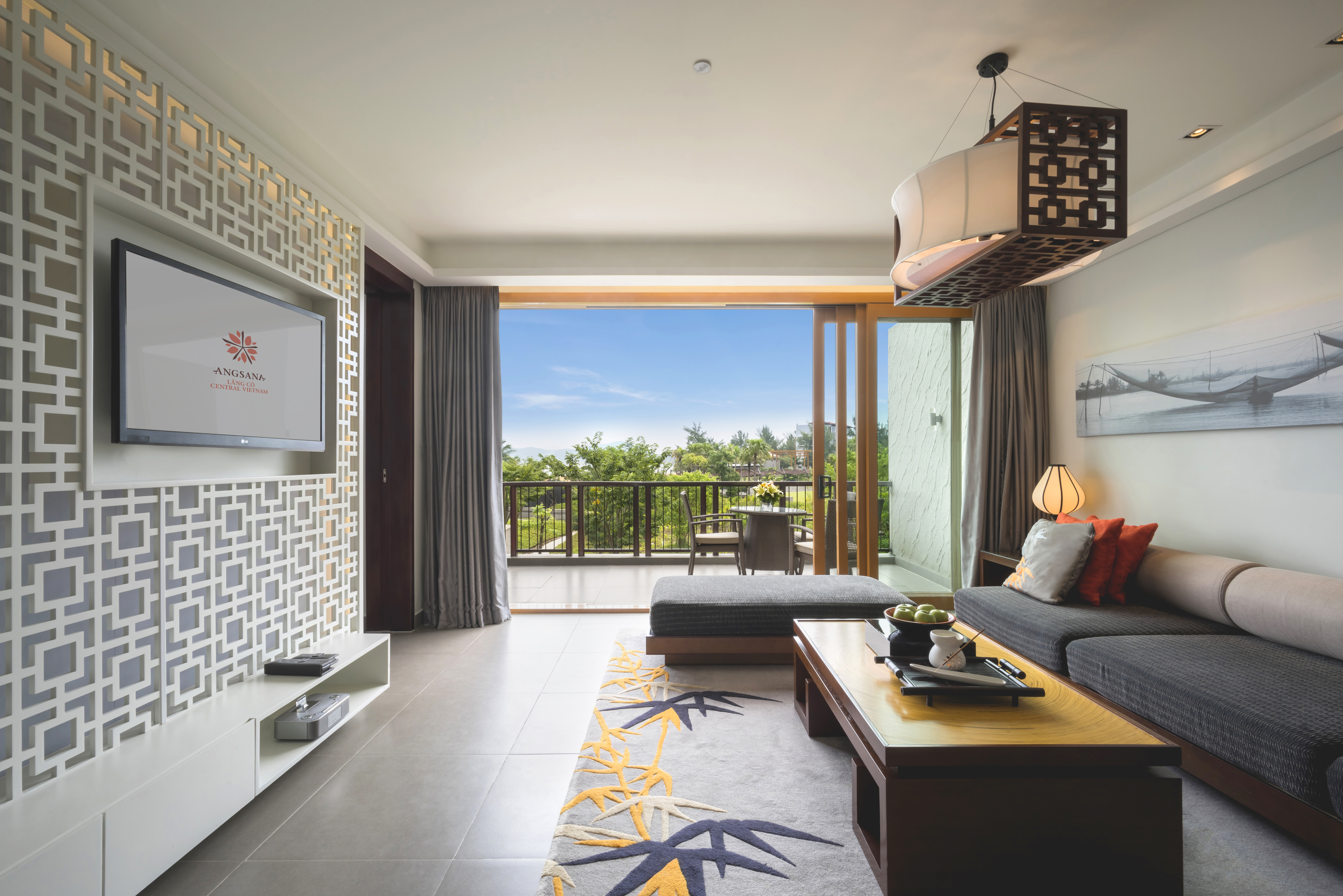 Angsana Lăng Cô海景精致双床泳池套房