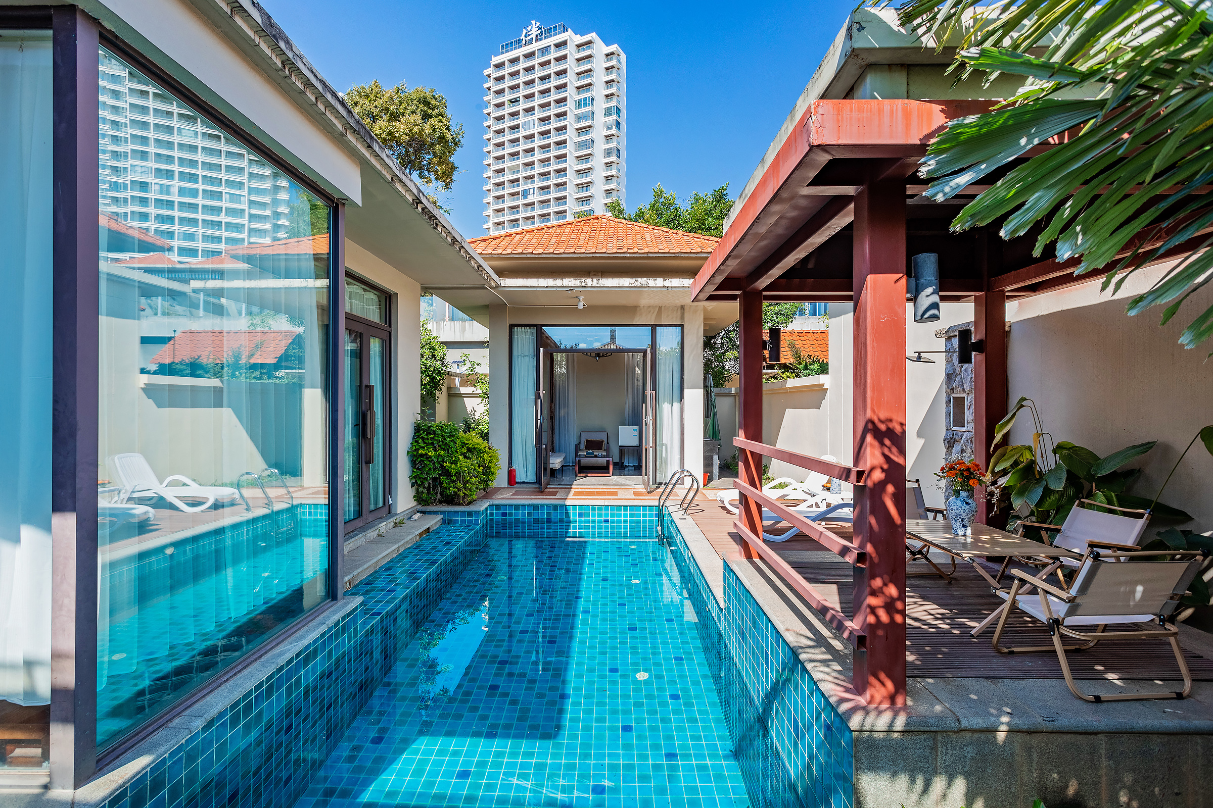 私家泳池别墅·一室一厅