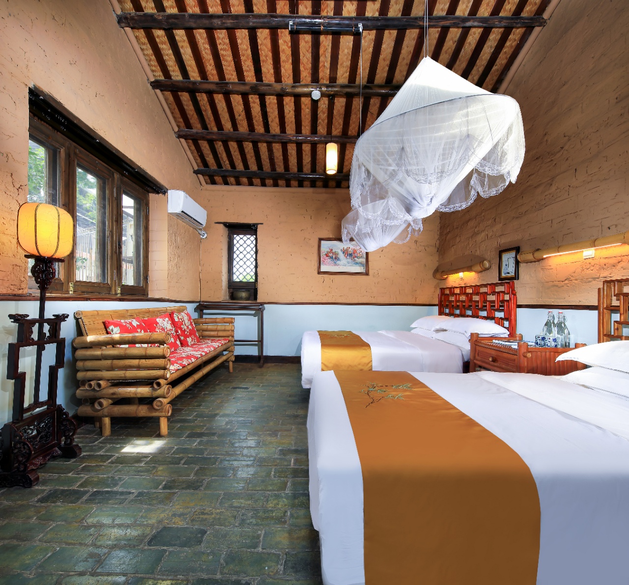 庭院亲子家庭房（柚林围炉煮茶+古韵茶室+庭院）