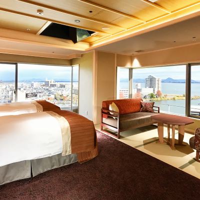 KAROI豪華樓層，日式套房茜，附私人溫泉露天浴池 雄琴溫泉湯元館旅館優惠