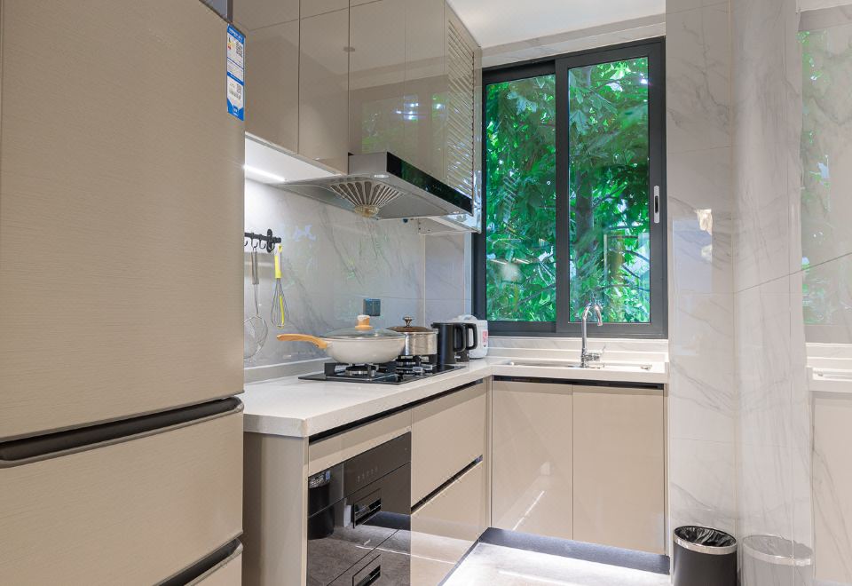 绿谷四房一厅别墅｜独立温泉池｜厨房厨具