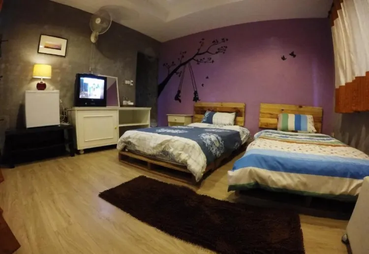 ห้องมาตรฐานเตียงแฝดพร้อมพัดลม