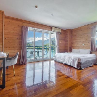 湖景特大雙人床房 南投日月潭碧水山居湖畔民宿優惠