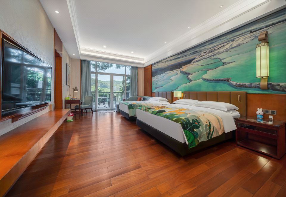 深度睡眠湖景親子房丨智能U眠床墊丨獨立泡池