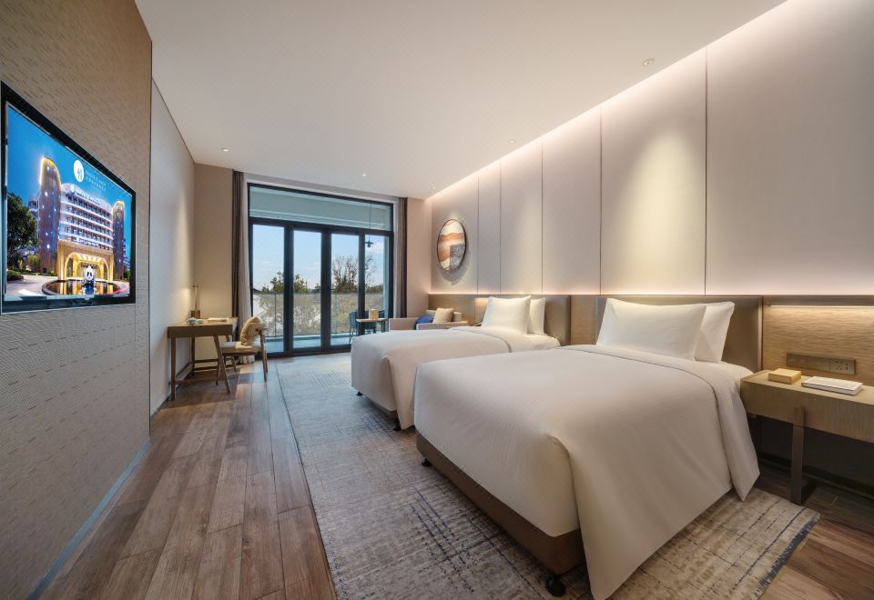 乐雪园景双床房