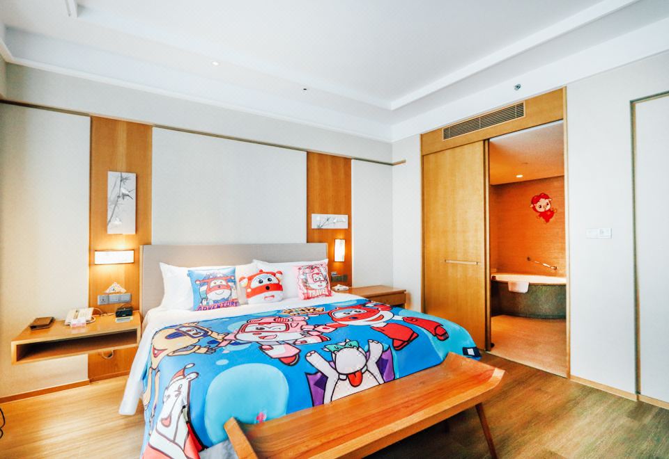 酷芽超级飞侠家庭套房（恐龙小童床+滑梯+积木墙+秋千）