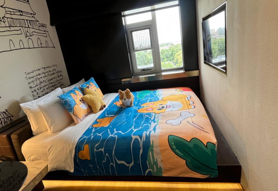 CitiGO Hotel Nanluoguxiang BeijingHuanyi Parent-child Queen Room(Fridge)