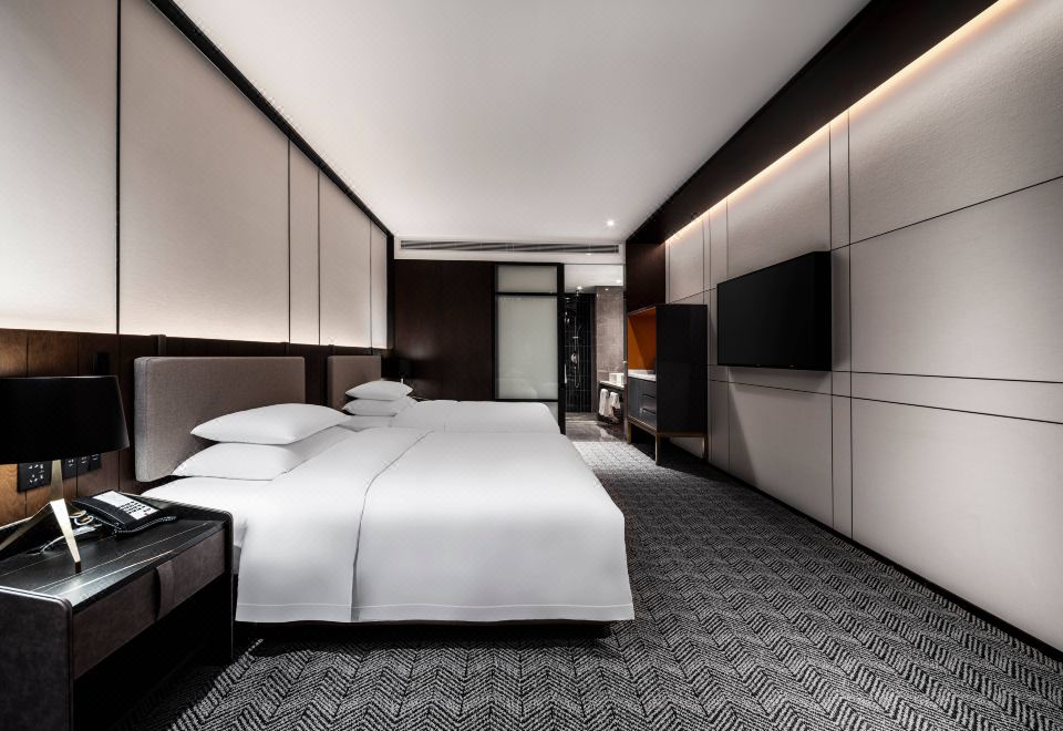 高級市景雙床房