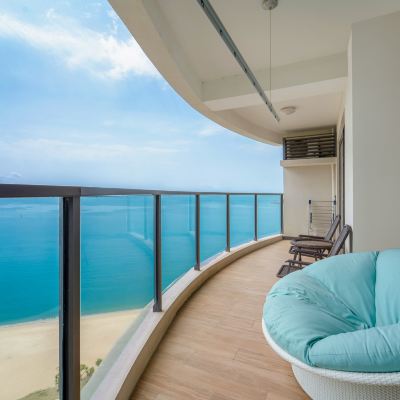 輕奢海景兩房套房+弧形觀景陽台+燃氣廚房 惠州華潤小徑灣UK海景設計公寓優惠