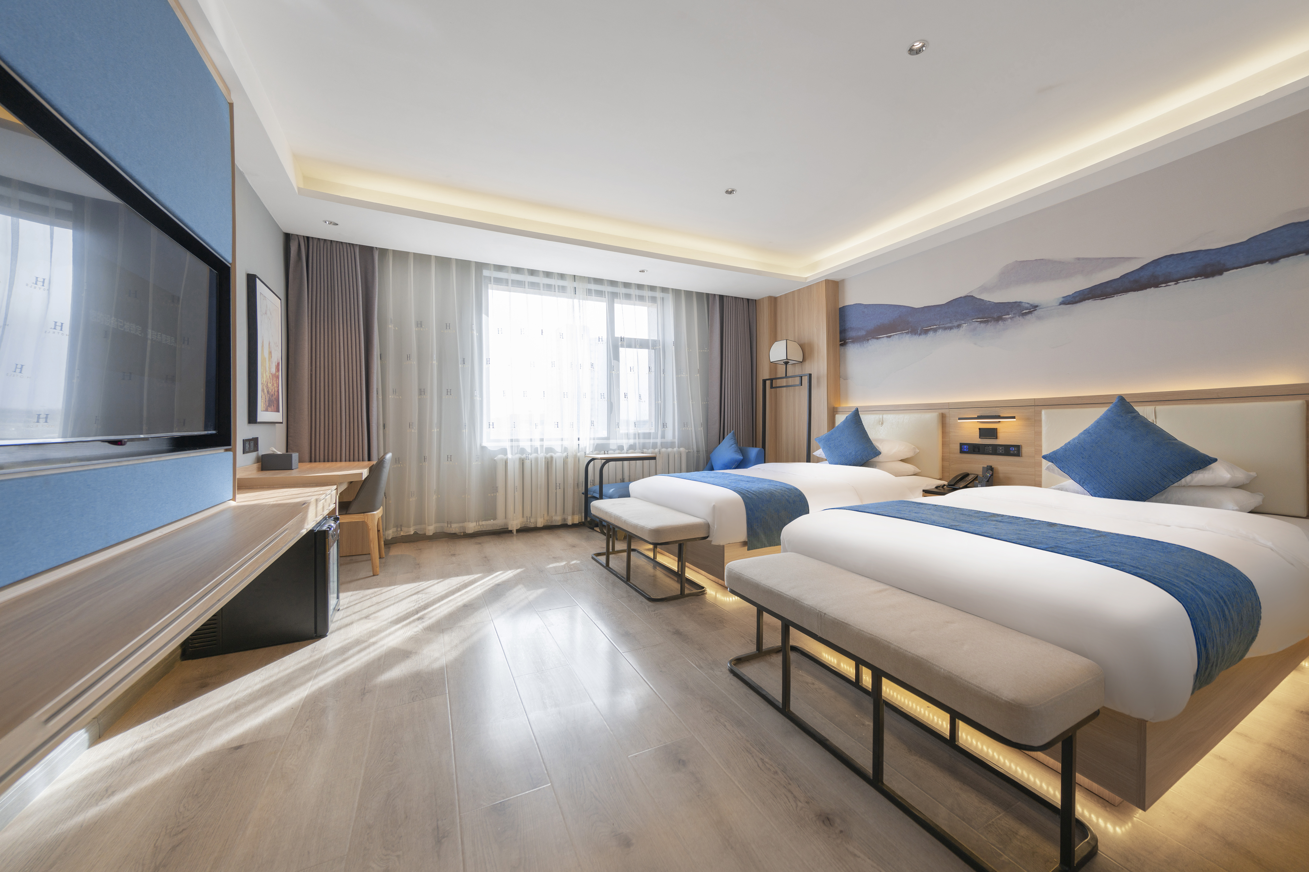 智能负氧离子双床房（智能语音客控+即开即饮净饮机）