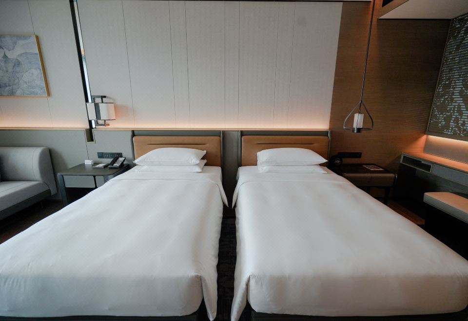 嘉宾轩空港景客房（双床）（智能投屏+机场景观落地窗）