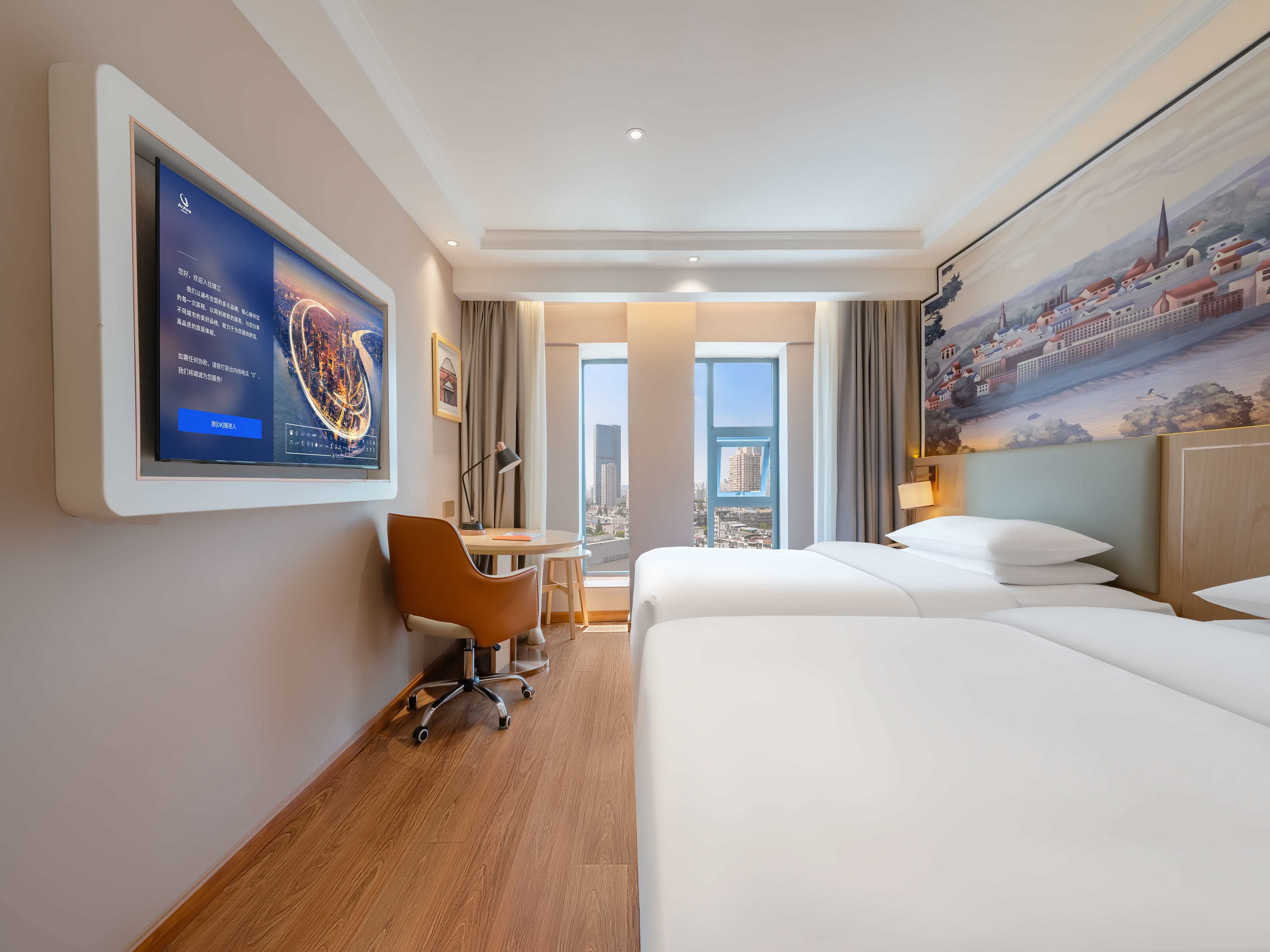 高级双床房｜品牌床垫｜中央空调｜深睡记忆枕