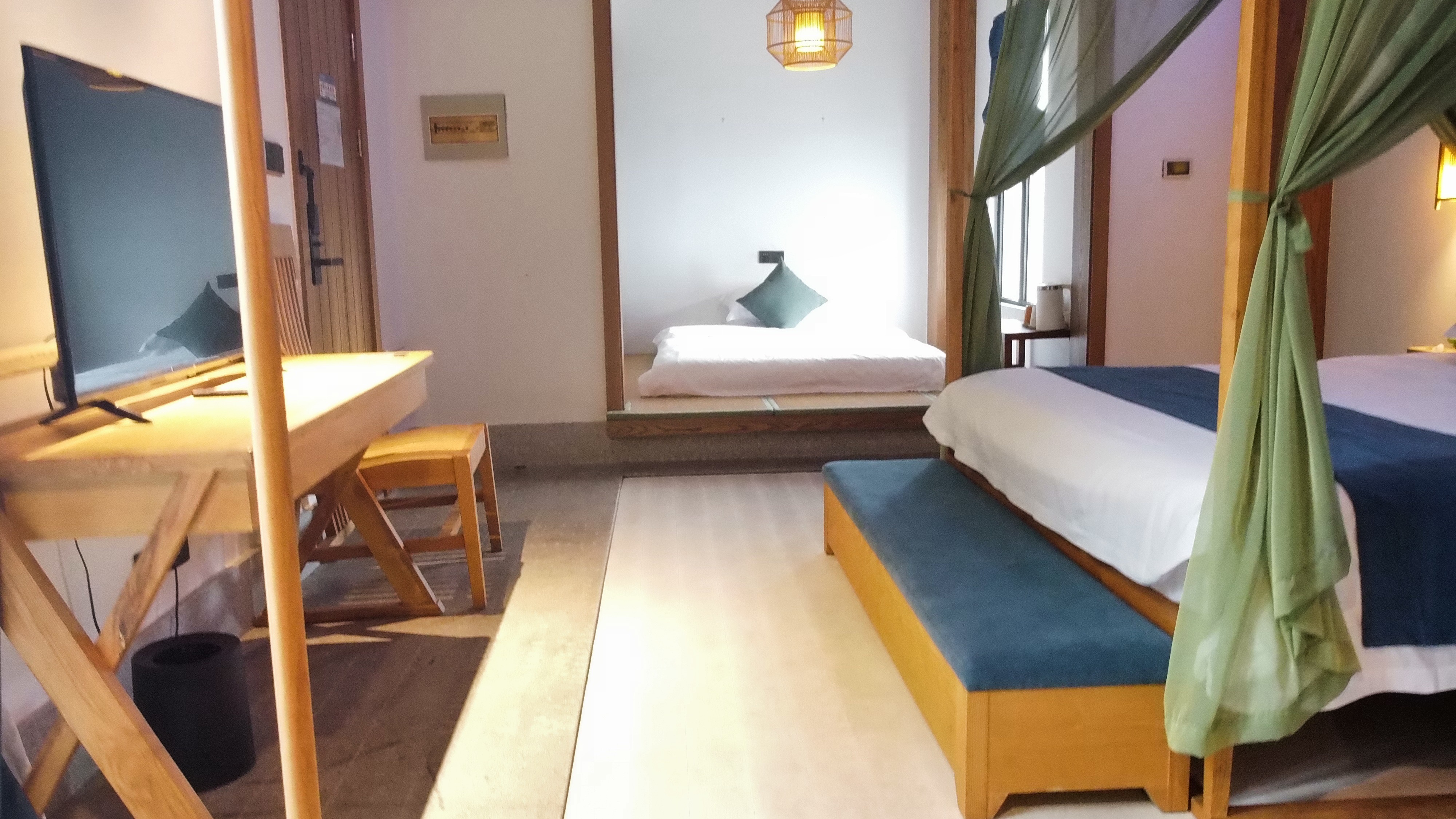 Miaotang yanziwu Guesthouse高级园景家庭房（榻榻米）｜智能｜恒温地暖