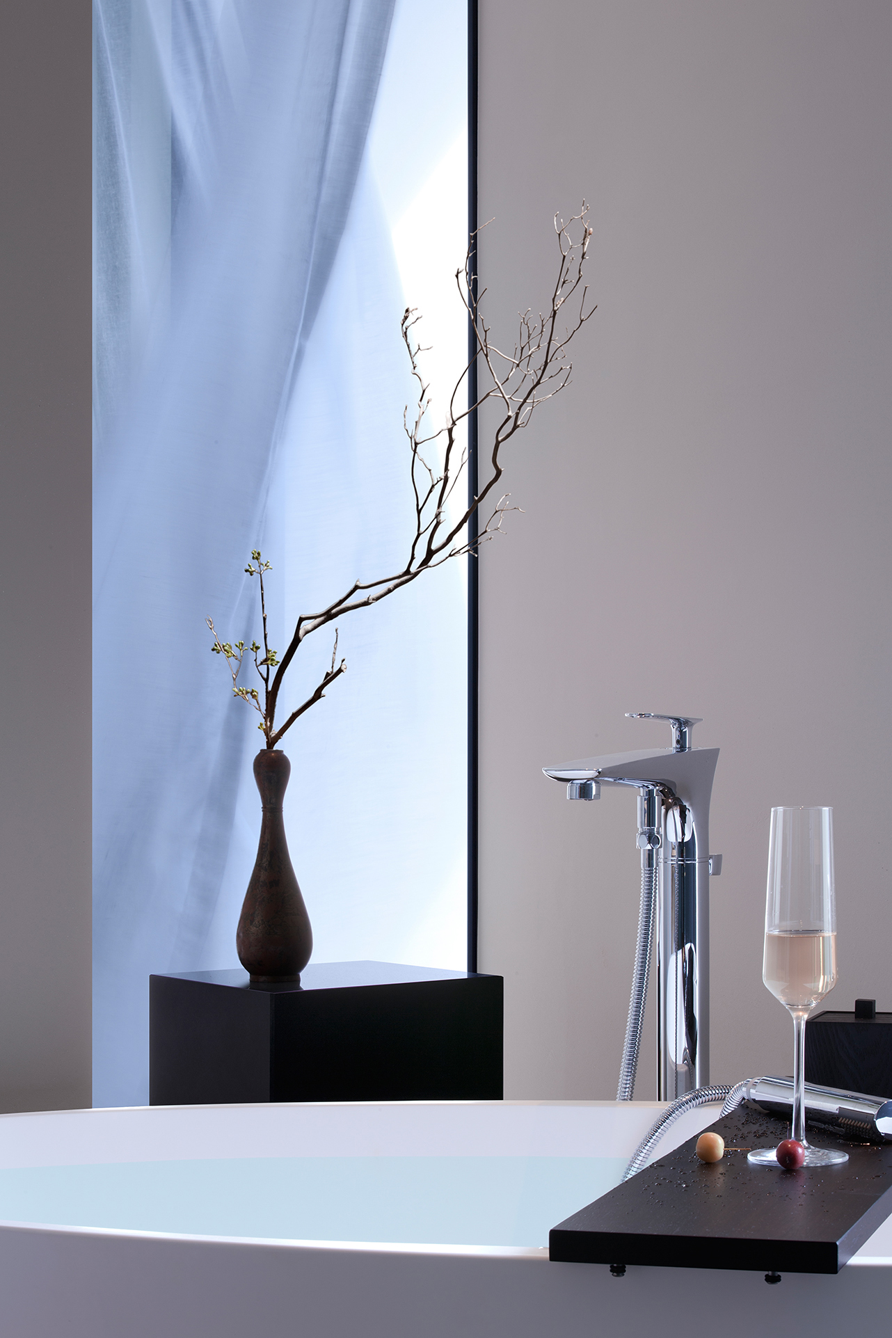 揽月观日阳台双床房-独立观景羣山阳台+梳化床