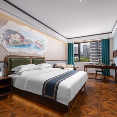 蘇州河·景觀行政大床房（智能客控+獨立冰箱） 時光漫步S飯店（上海火車站蘇州河店）優惠