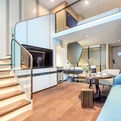 親子家庭套房「大小雙床&客廳套間」 寬融套房飯店（廣州番禺長隆萬達店）優惠