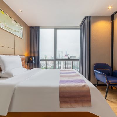 尊榮遠景雙床套房（自帶廚房和洗衣機） 諾盟國際公寓（廣州北京路捷登都會店）優惠