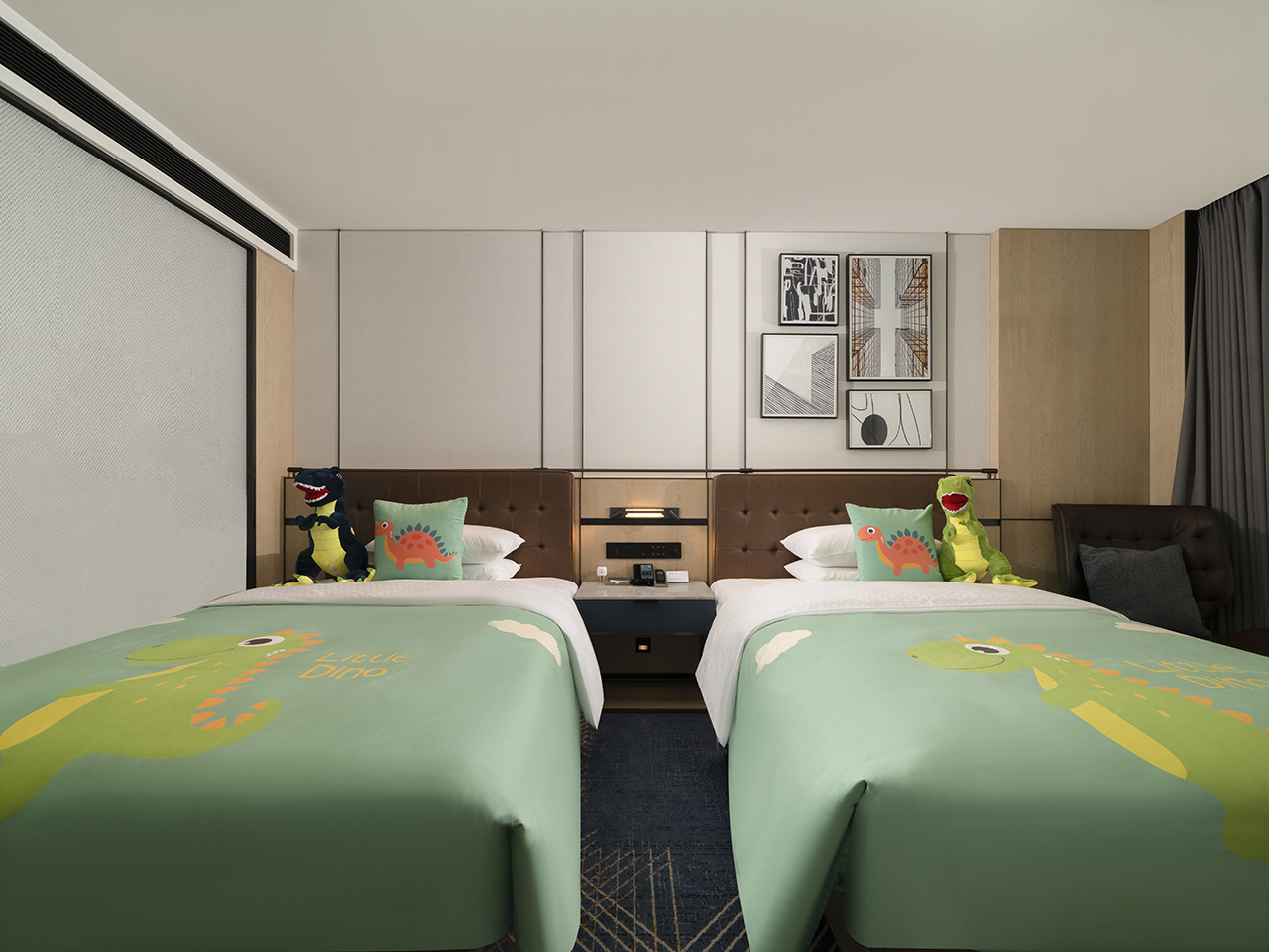 恐龙主题亲子房-双床（惬意亲子游）