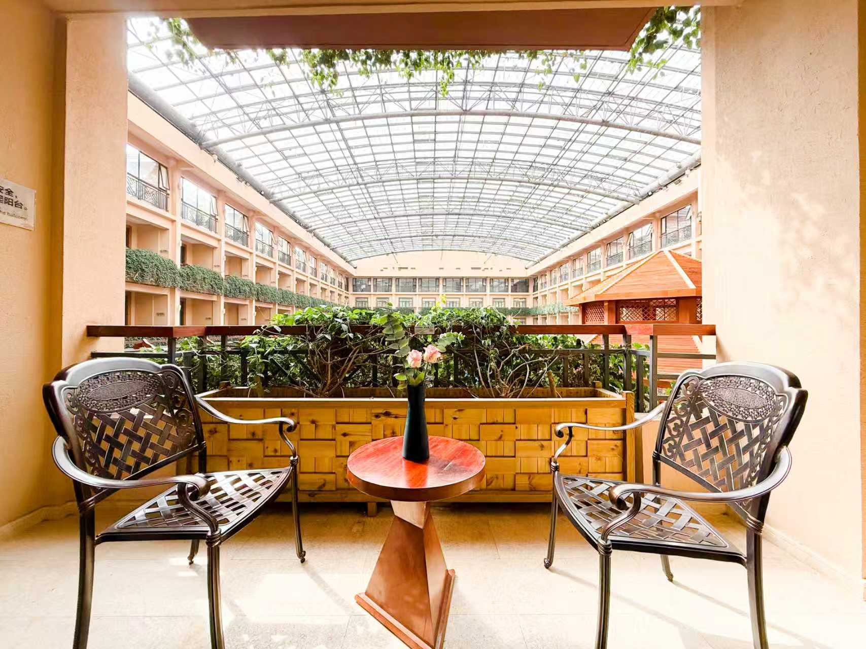 温泉豪华双床房（温泉水+观景大阳台）