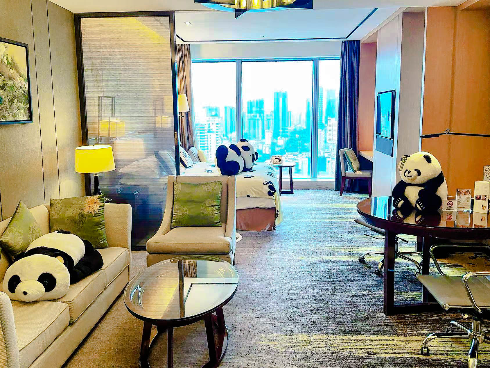 熊猫主题亲子套房