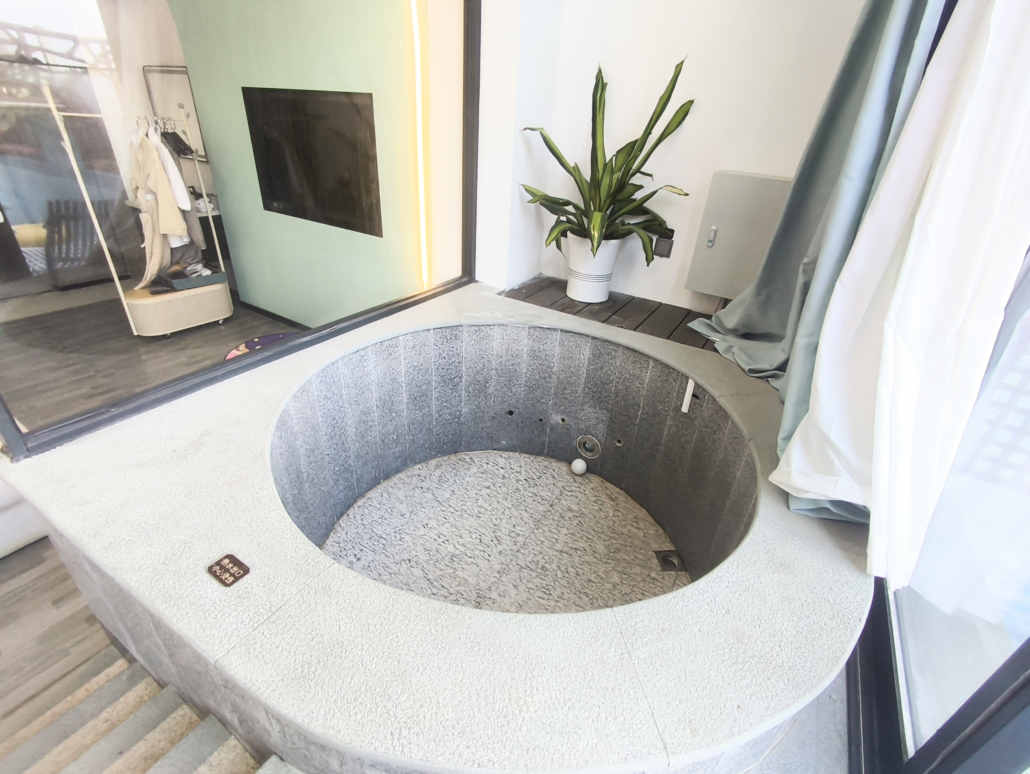 复式亲子直通漂流河房（独立泡池）