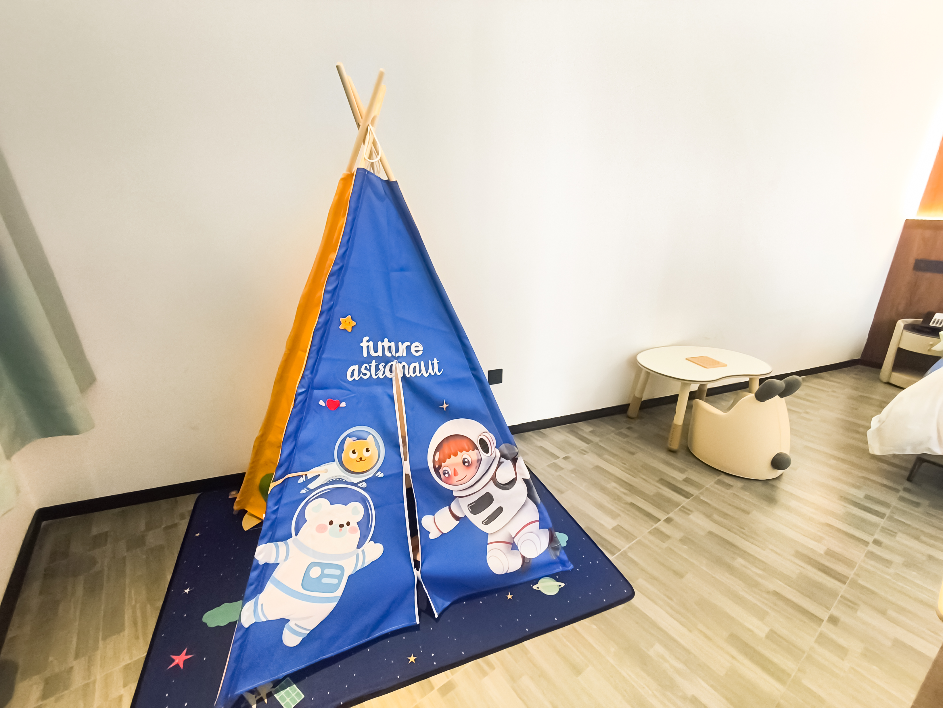 復式親子親水大床房獨立泡池