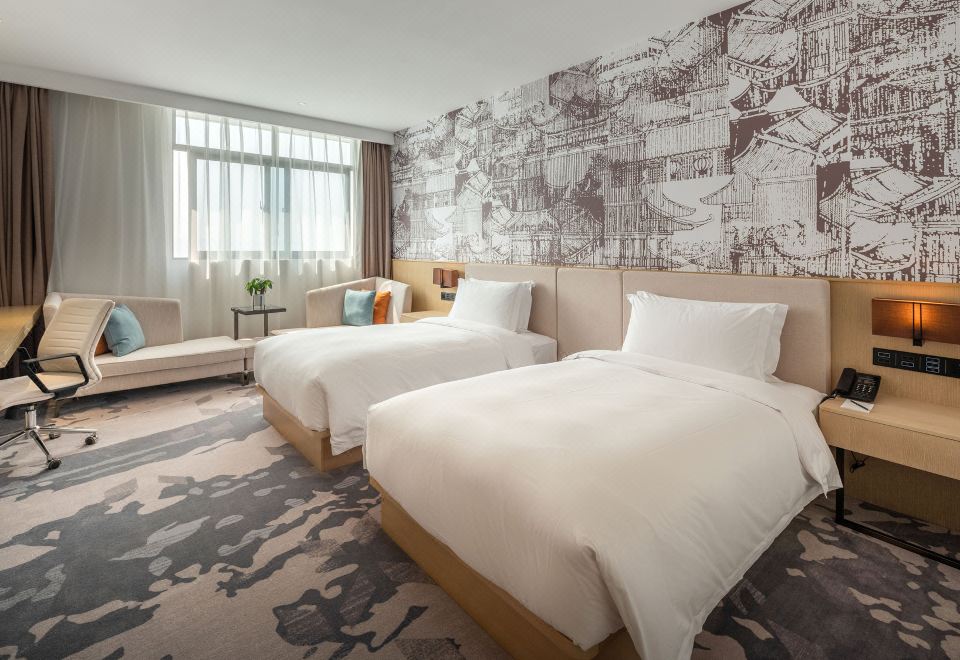 逸居双床房（斯林百兰床垫+智能客控+睡眠窗帘）