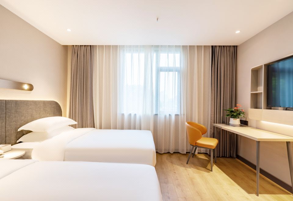 高級雙床房「溫馨舒適+樂享陽光房+可投屏電視」