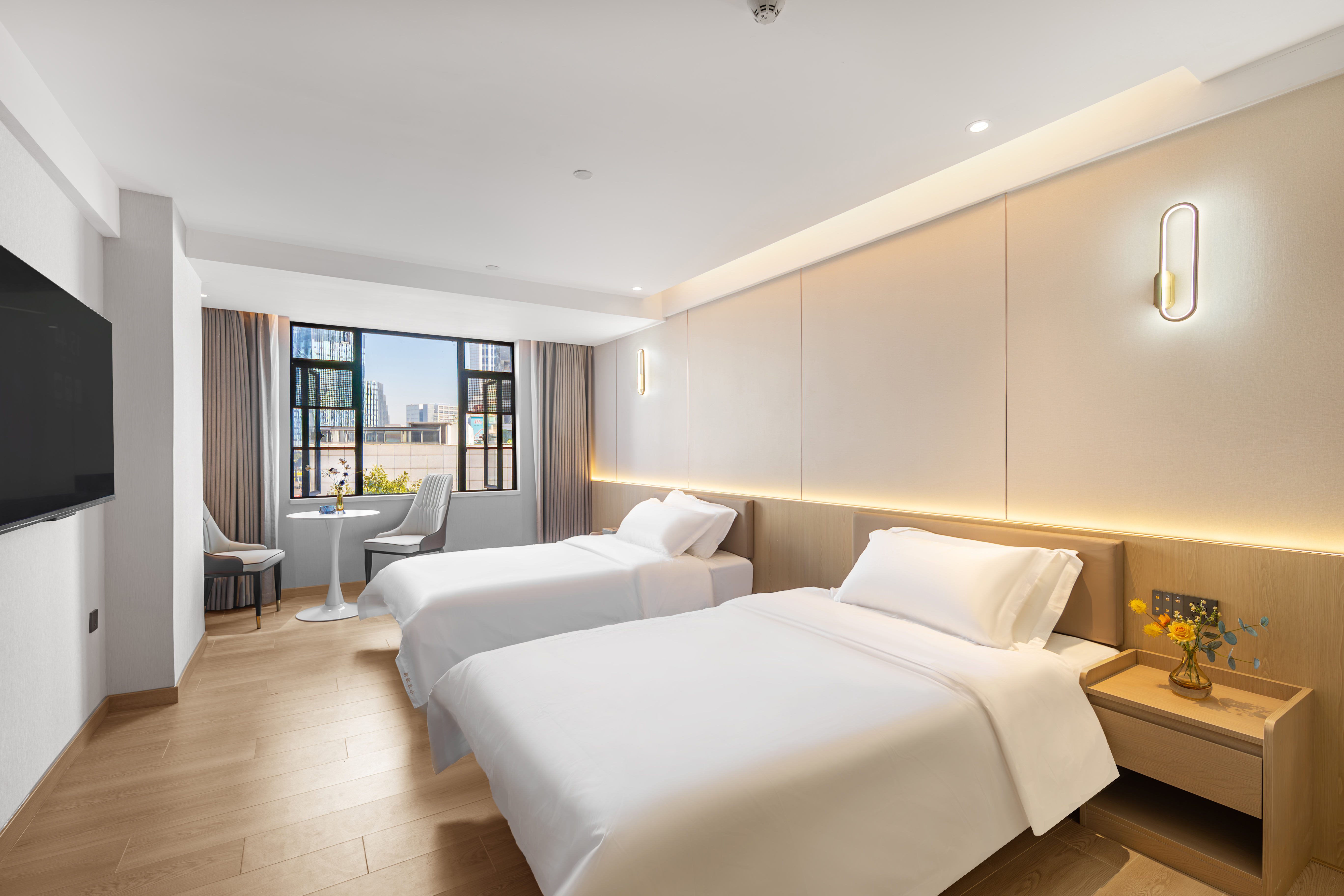 星都丽雅双床房（智能投屏+小度智控+品质床垫+防蚊纱窗