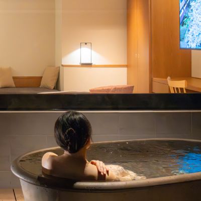 【池の棟】温泉露天風呂付　ハリウッドツイン 6F 箱根湯本温泉 吉池旅館 クーポン